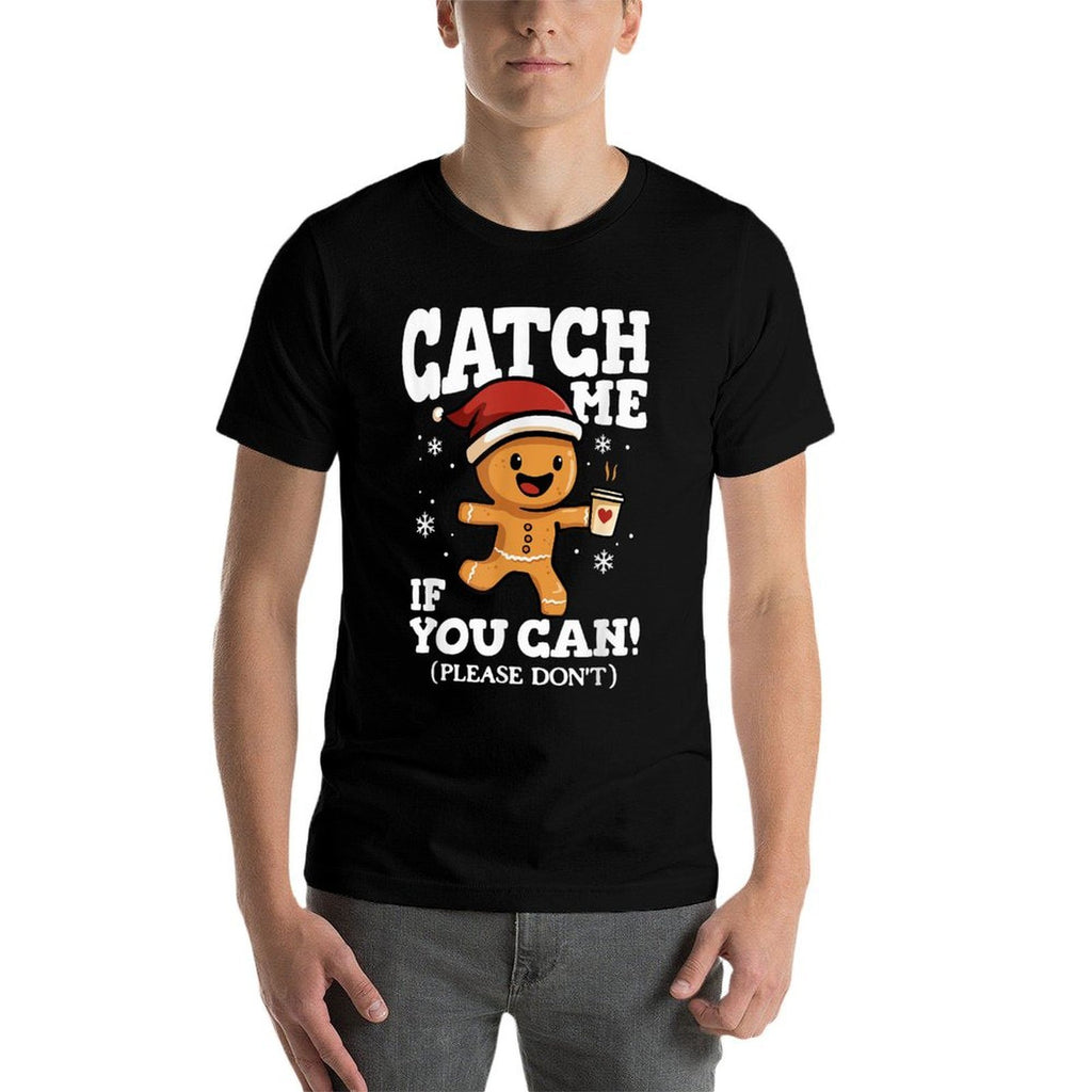 Catch Me If You Can Gingerbread Coffee Christmas Running  Easy-care T-Shirt
