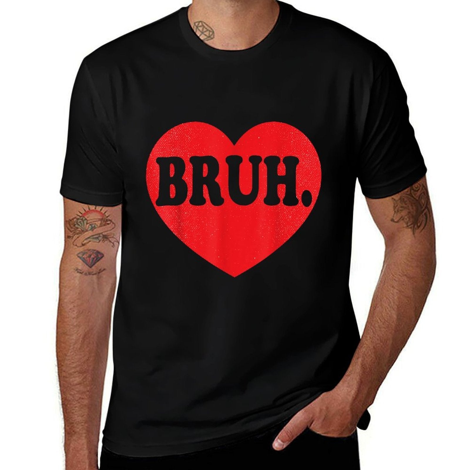 Bruh Meme Funny Saying Bro Greetingns Boys Valentine Boy  Odor-resistant T-Shirt