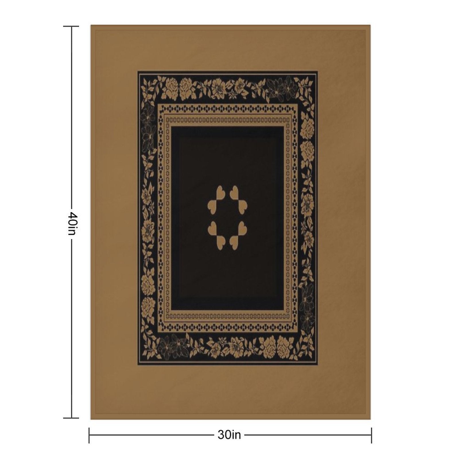 Love Garden Dependable Golden Tan Multi-functional Throw Blanket
