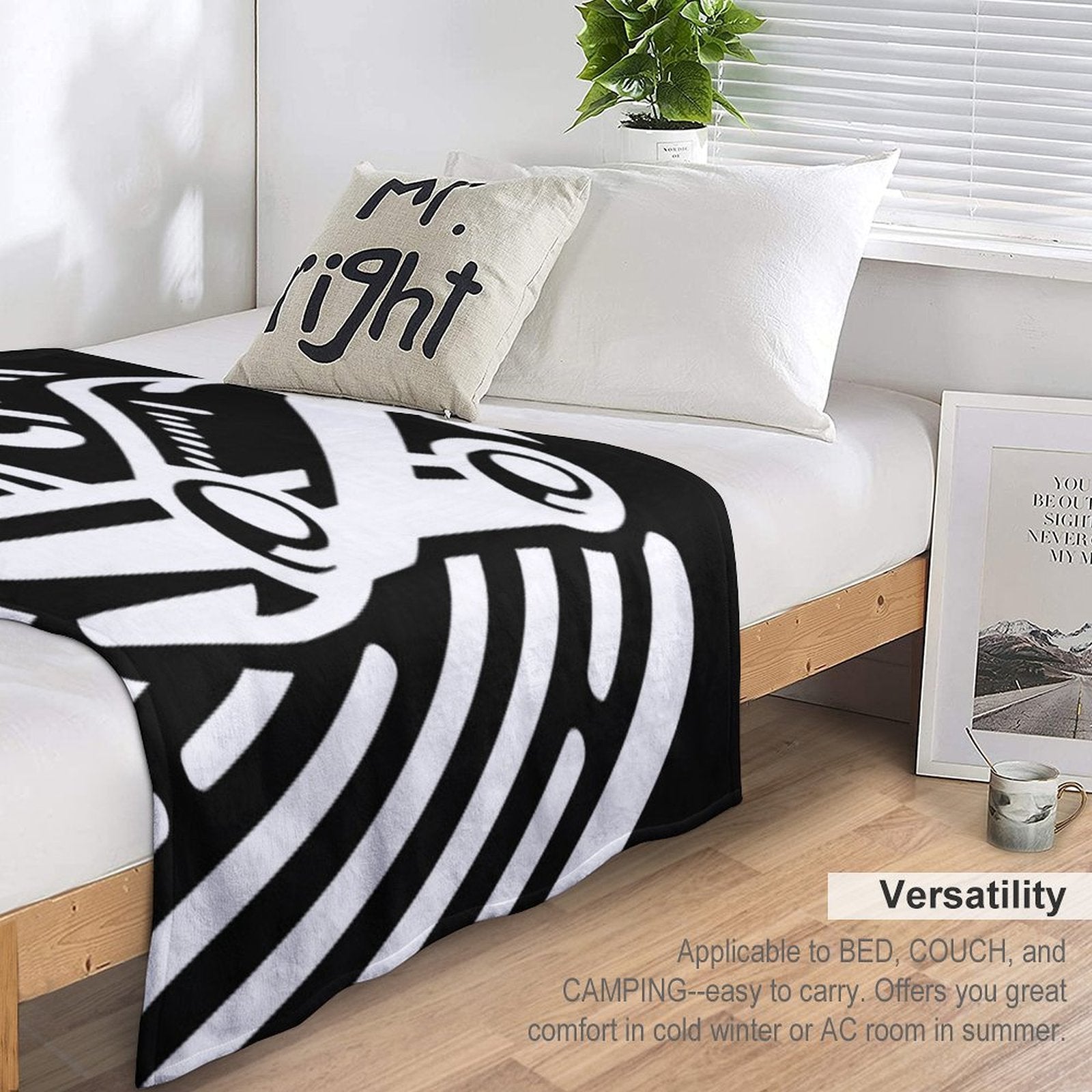 Airplane Decor Easy Care Throw Blanket
