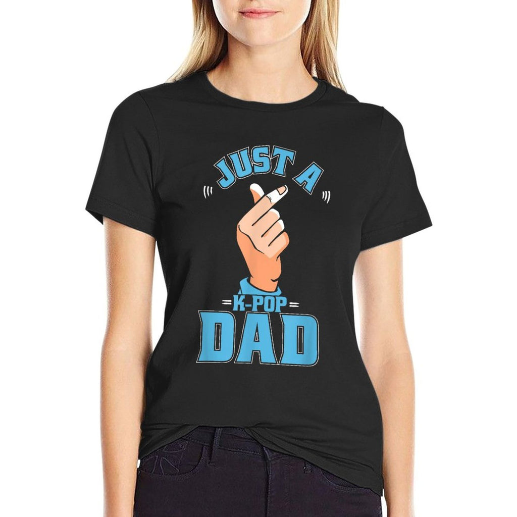K Pop - Korean Music Just A Kpop Dad  Classic T-Shirt