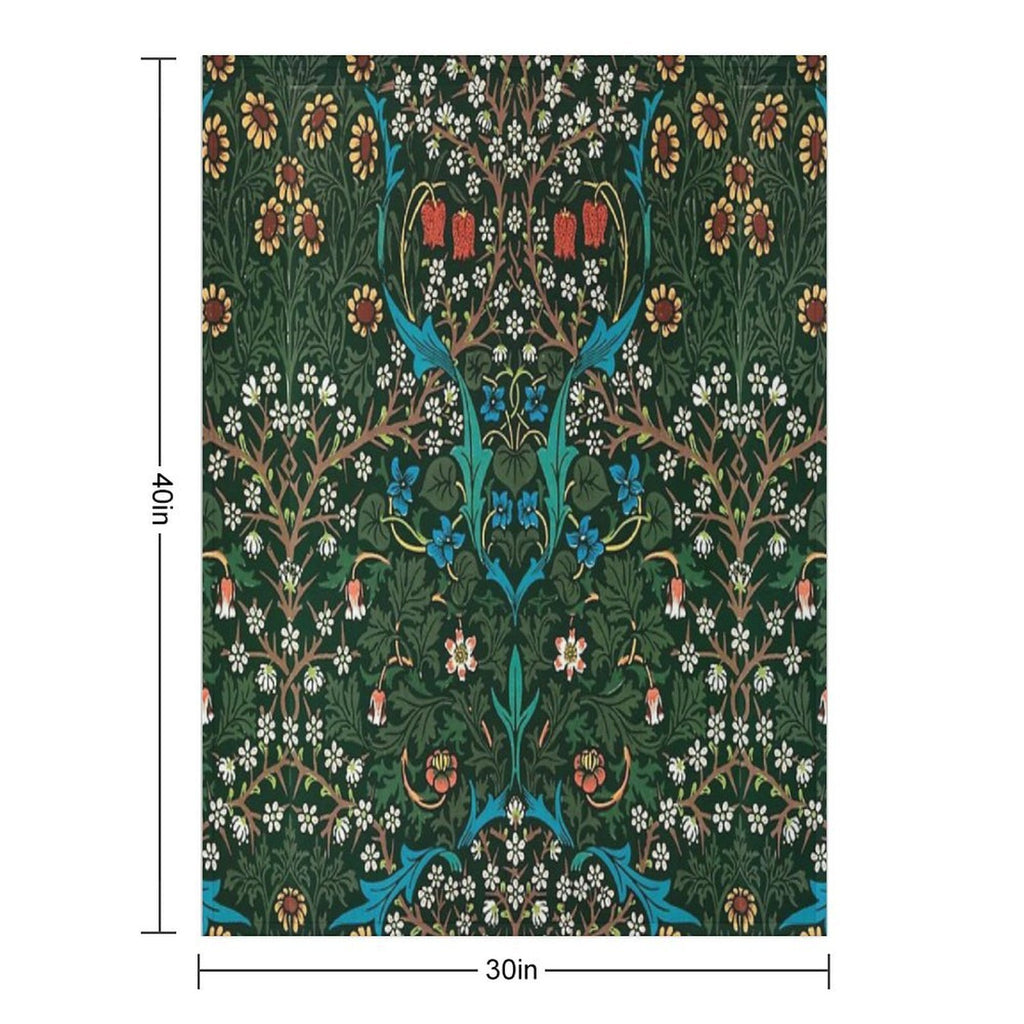 Blackthorn by William Morris, 1892 Compact Throw Blanket