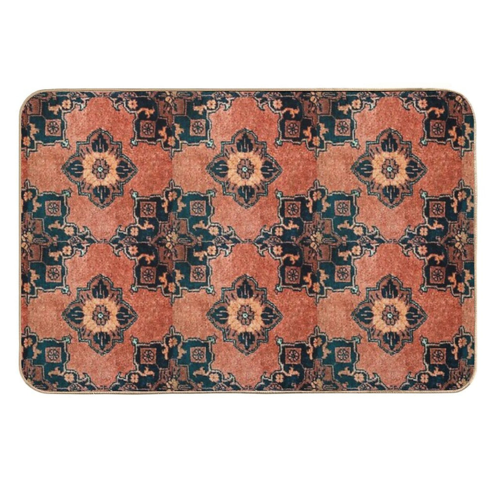 Oriental Turkish Antique Vintage Kilim Rug  Non-Slip Bath Mat