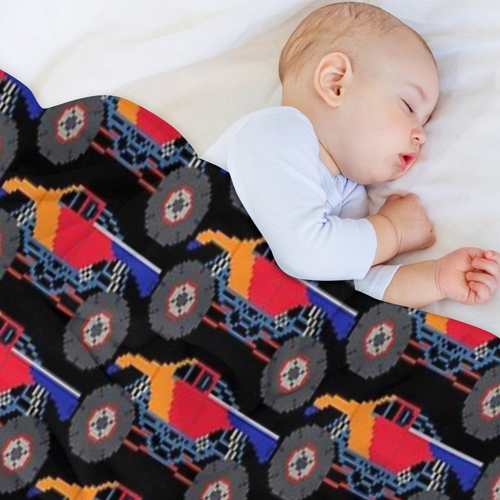 Monster Truck - The Kids' Picture Show Eco-conscious Throw Blanket