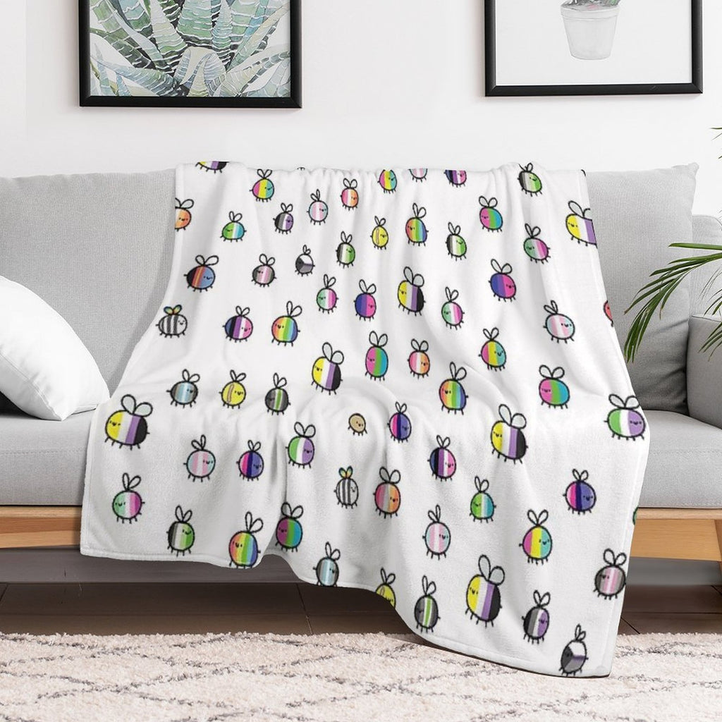 Bees Lightweight Throw Blanket
