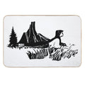 The Girl And Mountains  Toxin-Free Bath Mat