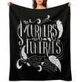 No Mourners. No Funerals Typography Comfort Throw Blanket