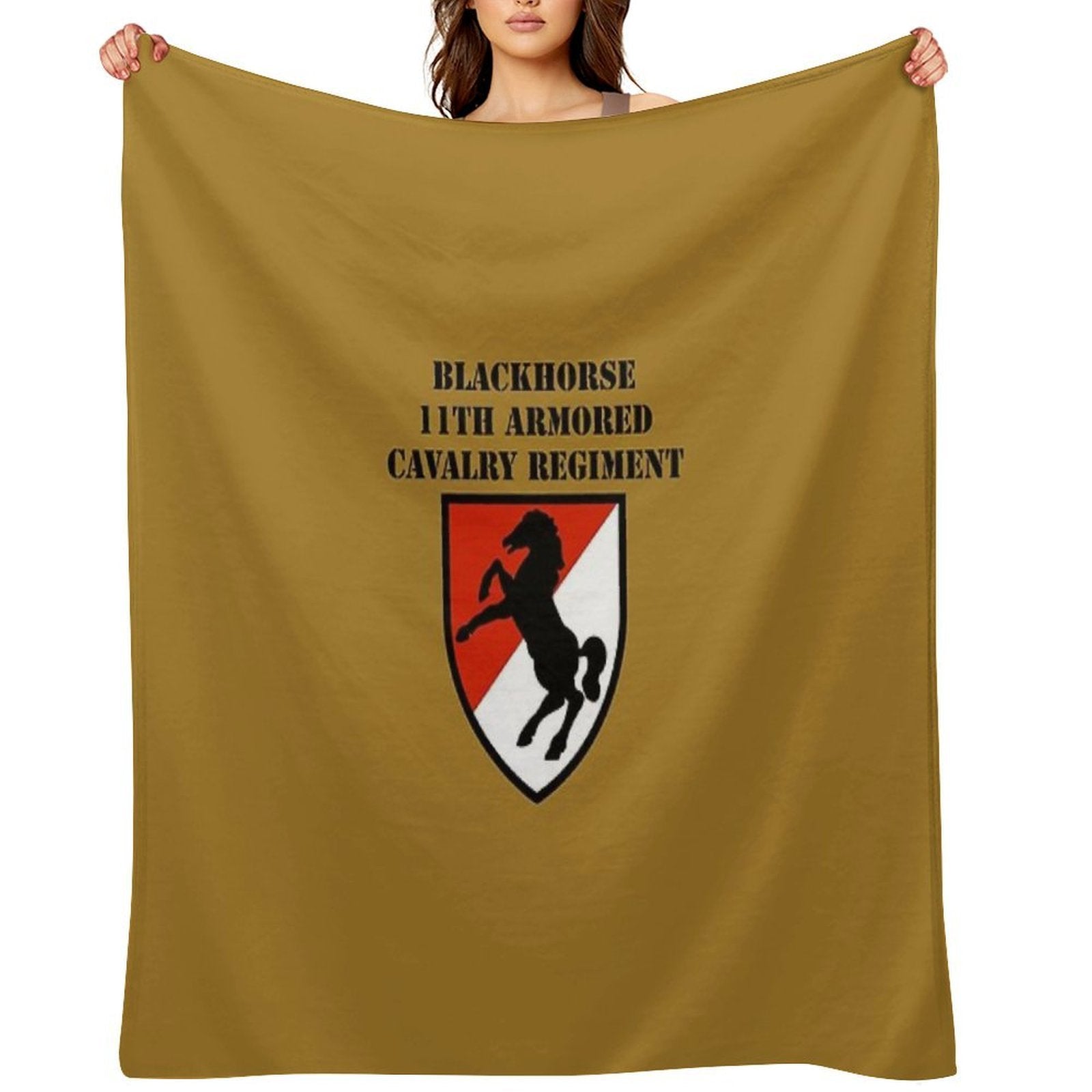 BLACKHORSE 11TH ARMORED CAVALRY REGIMENT Premium Throw Blanket