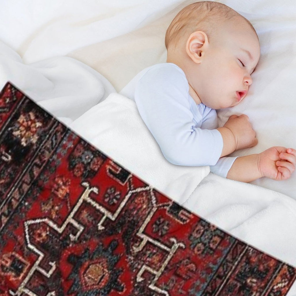 Oriental Rug Durable Throw Blanket