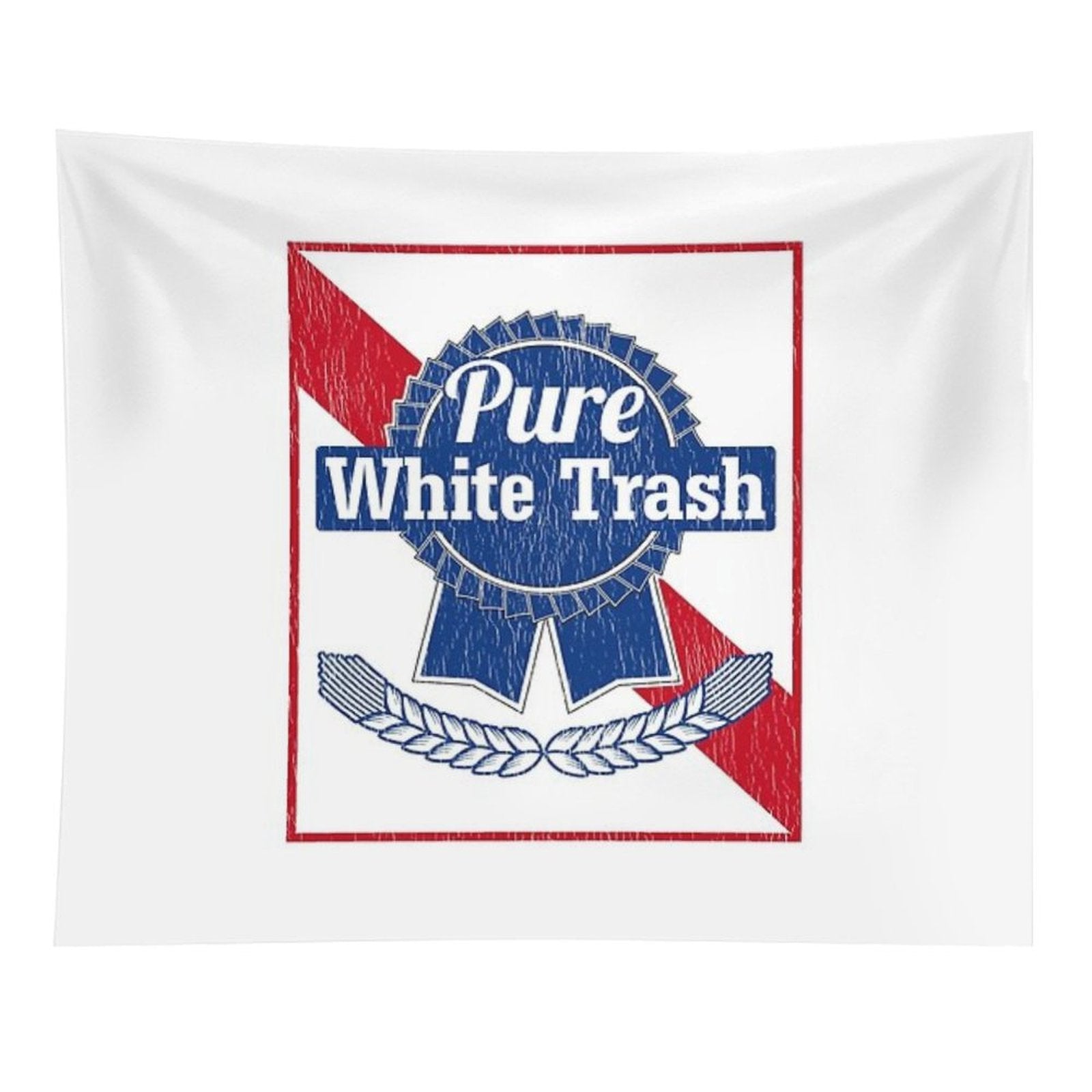 Funny Redneck Gift, Pure White Trash Tapestry
