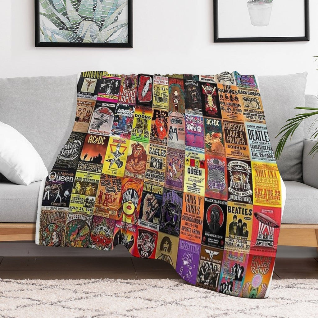 Rock Collage Quick-dry Throw Blanket