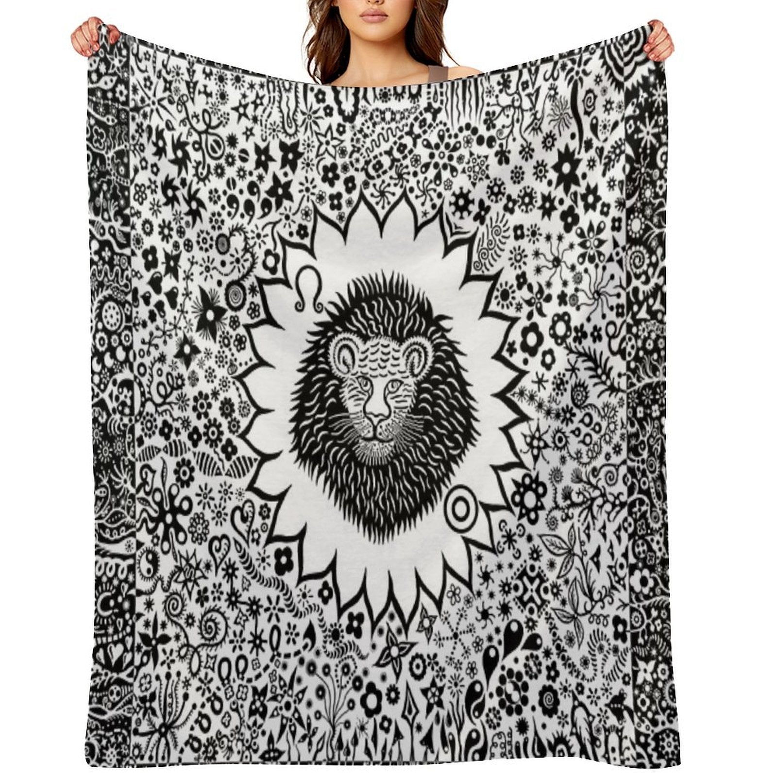 Leo The Lion Eco-conscious Throw Blanket