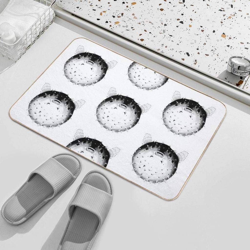 Puffer Fish  Anti-Trip Bath Mat