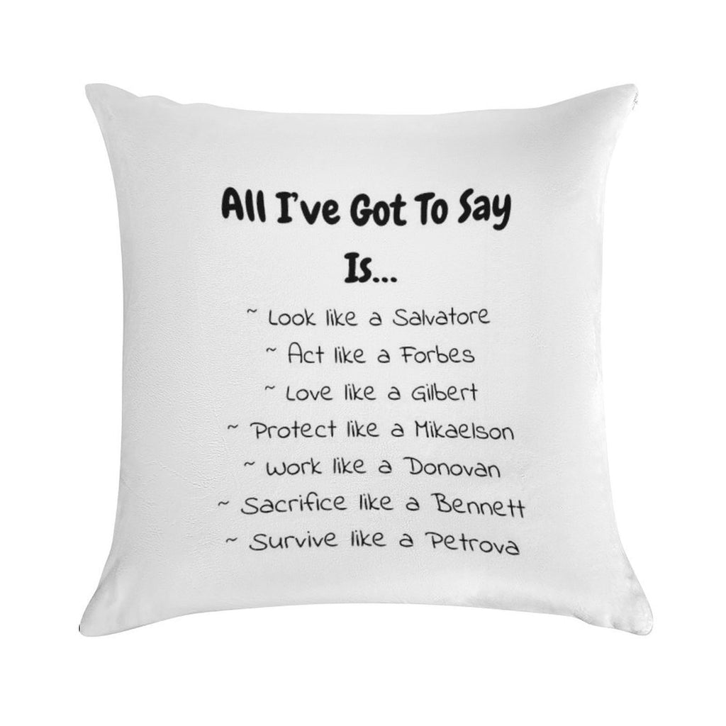 T-shirts, Graphic T-shirts, Phone Cases, Pillows, Notebooks, And Journals Inspired by The Originals And Vampire Diaries Soft Warmth Comfort Throw Pillow
