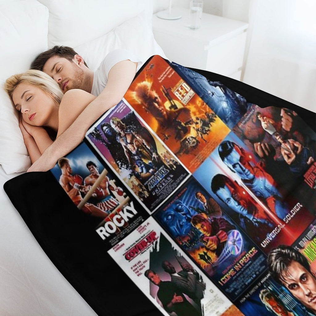 Cinema of Dolph Machine-washable Throw Blanket