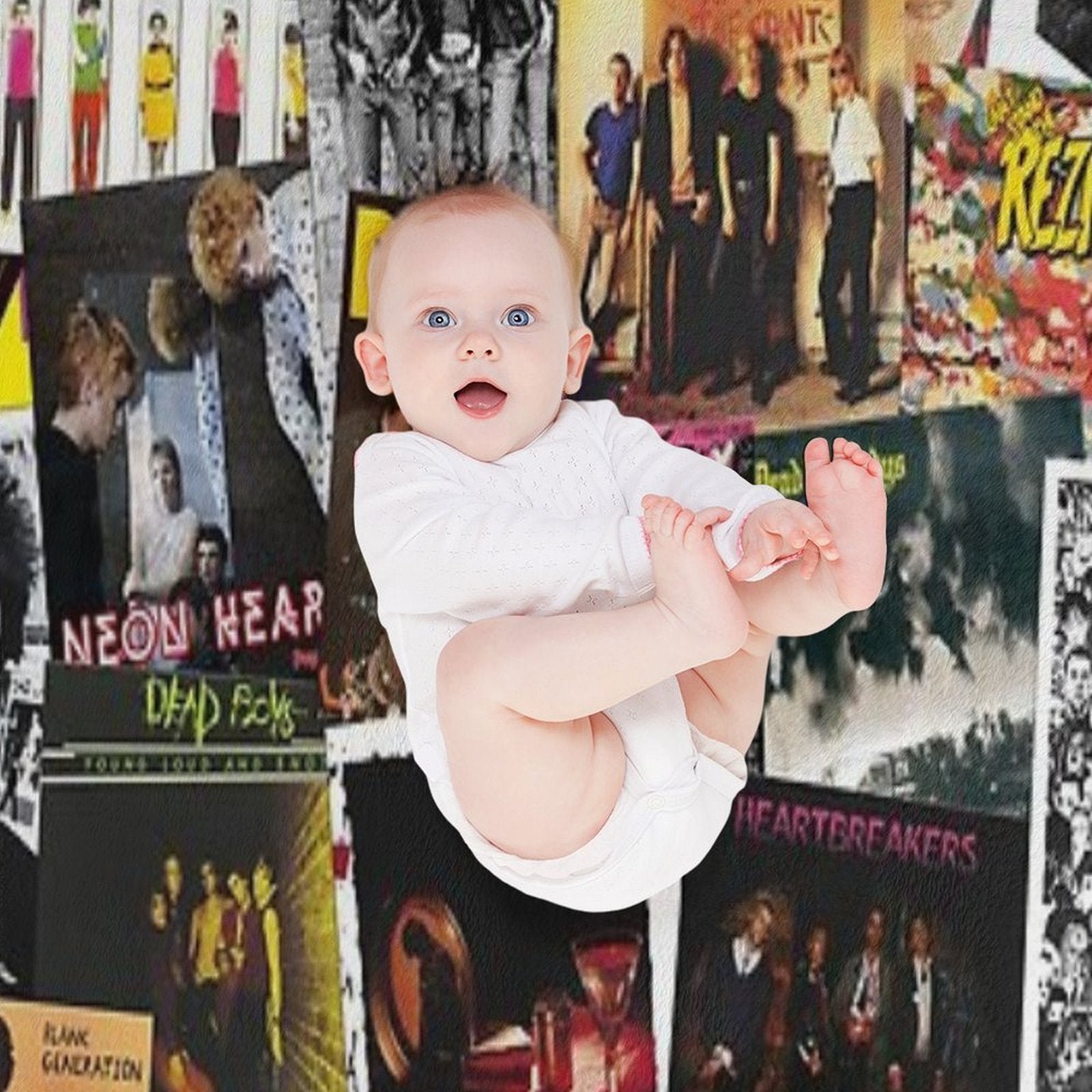 70s Punk Rock Music Anti-pilling Throw Blanket