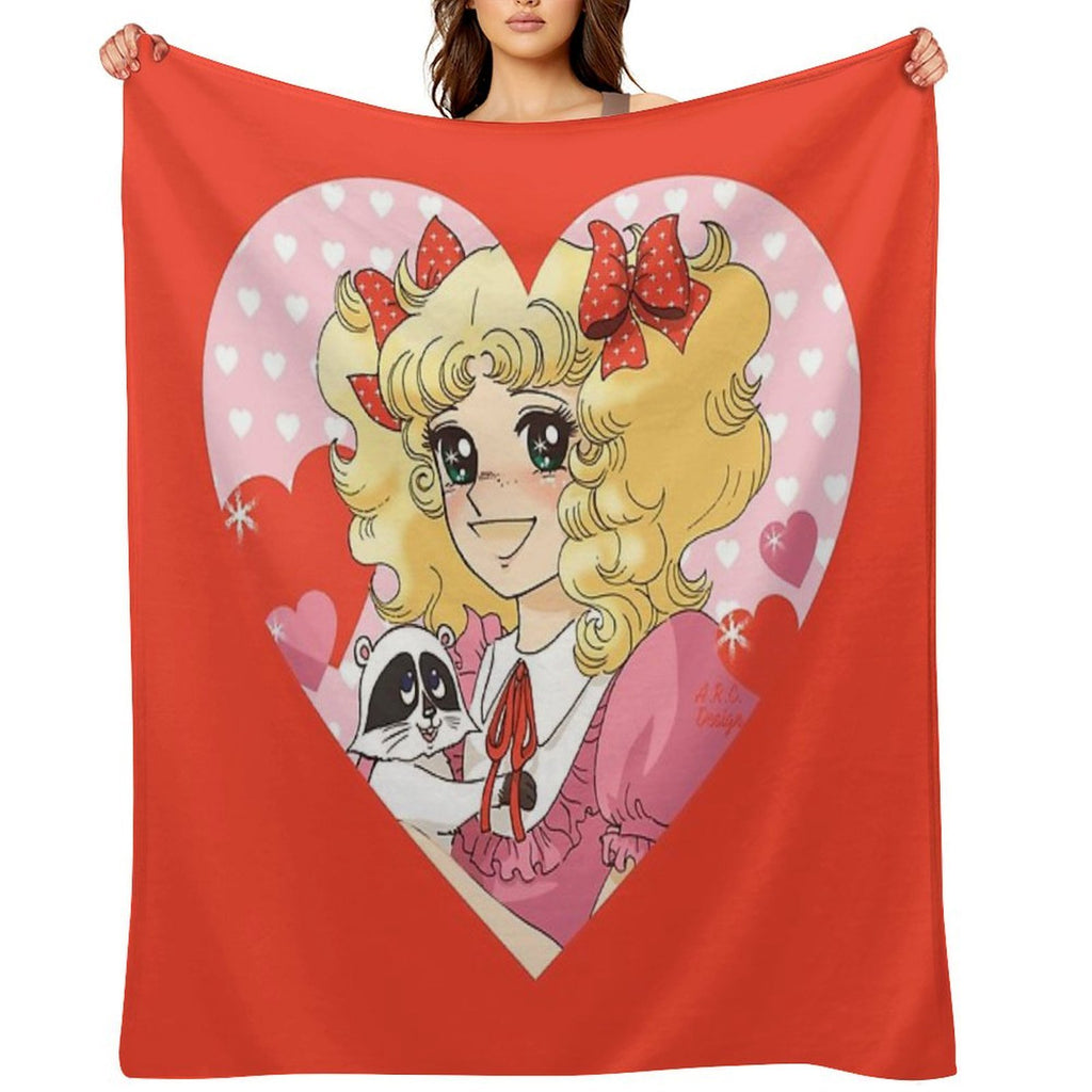 Candy Candy Travel-friendly Throw Blanket