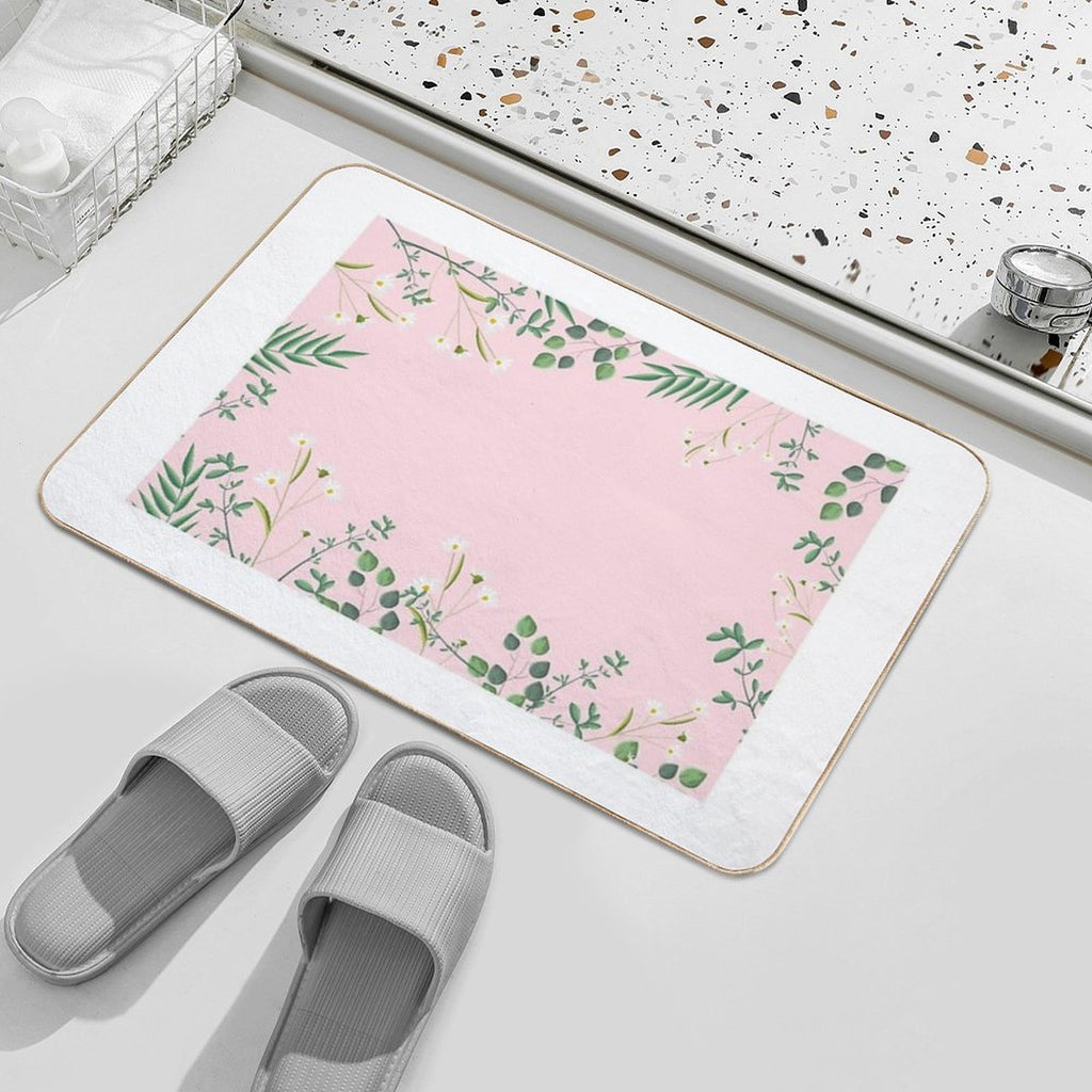 New Collection Pink Nature  Multi-Purpose Bath Mat