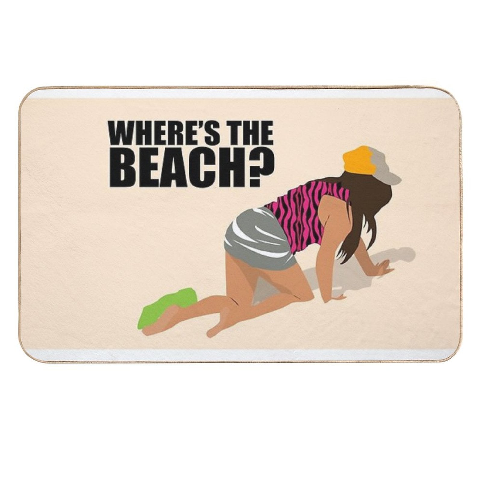 Snooki Where's The Beach  Easy Maintenance Bath Mat