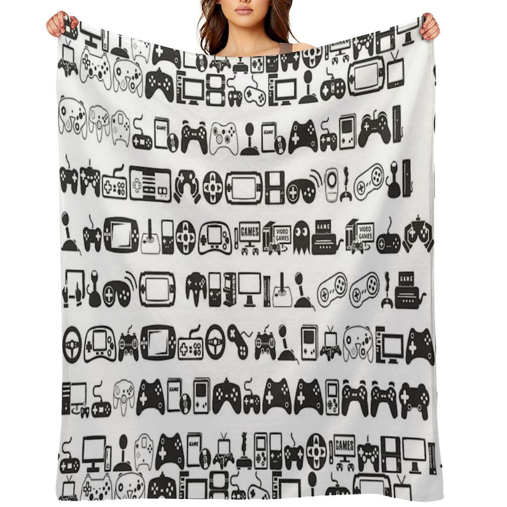 Retro Gamer Multi-functional Throw Blanket