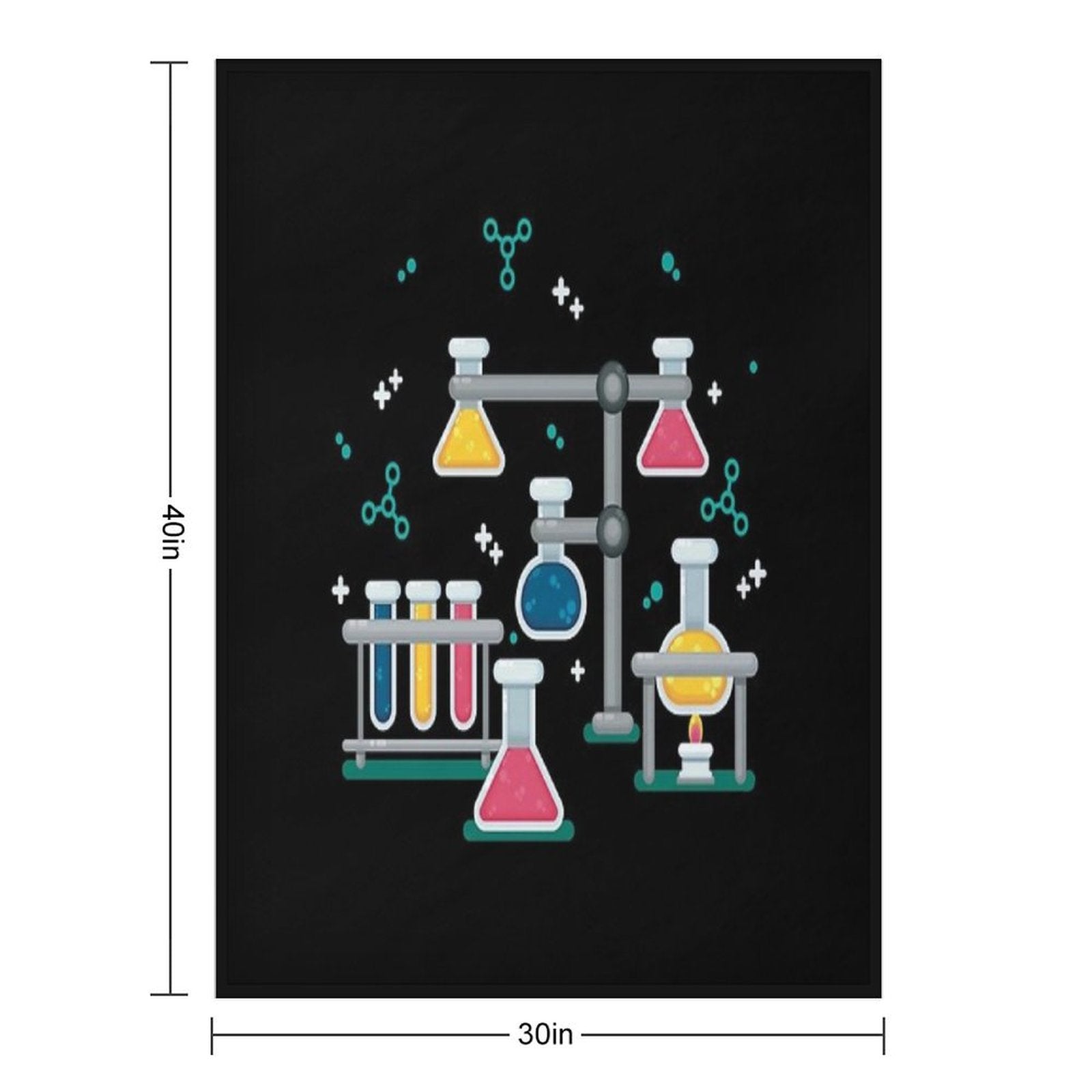 Amazing Chemistry Wrinkle-free Throw Blanket