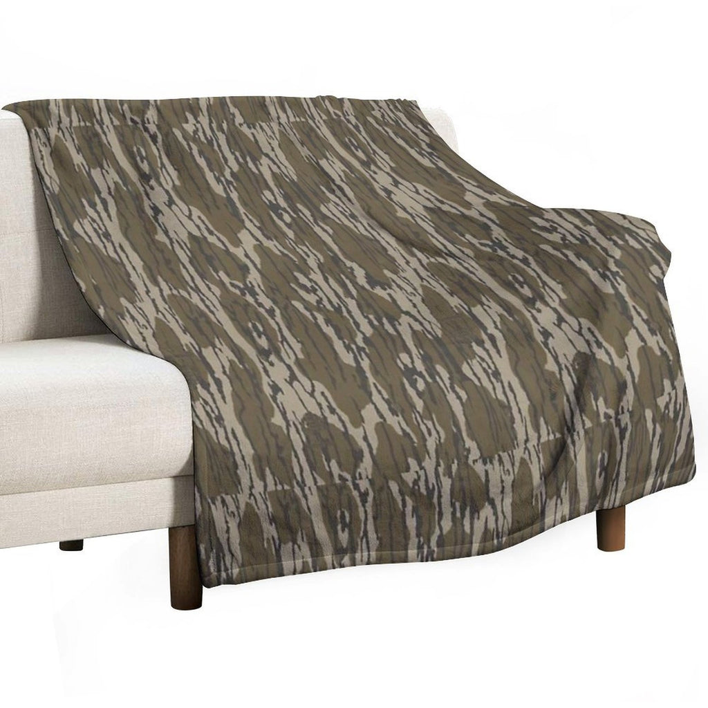 Everything Bottom Lands Camo Durable Throw Blanket