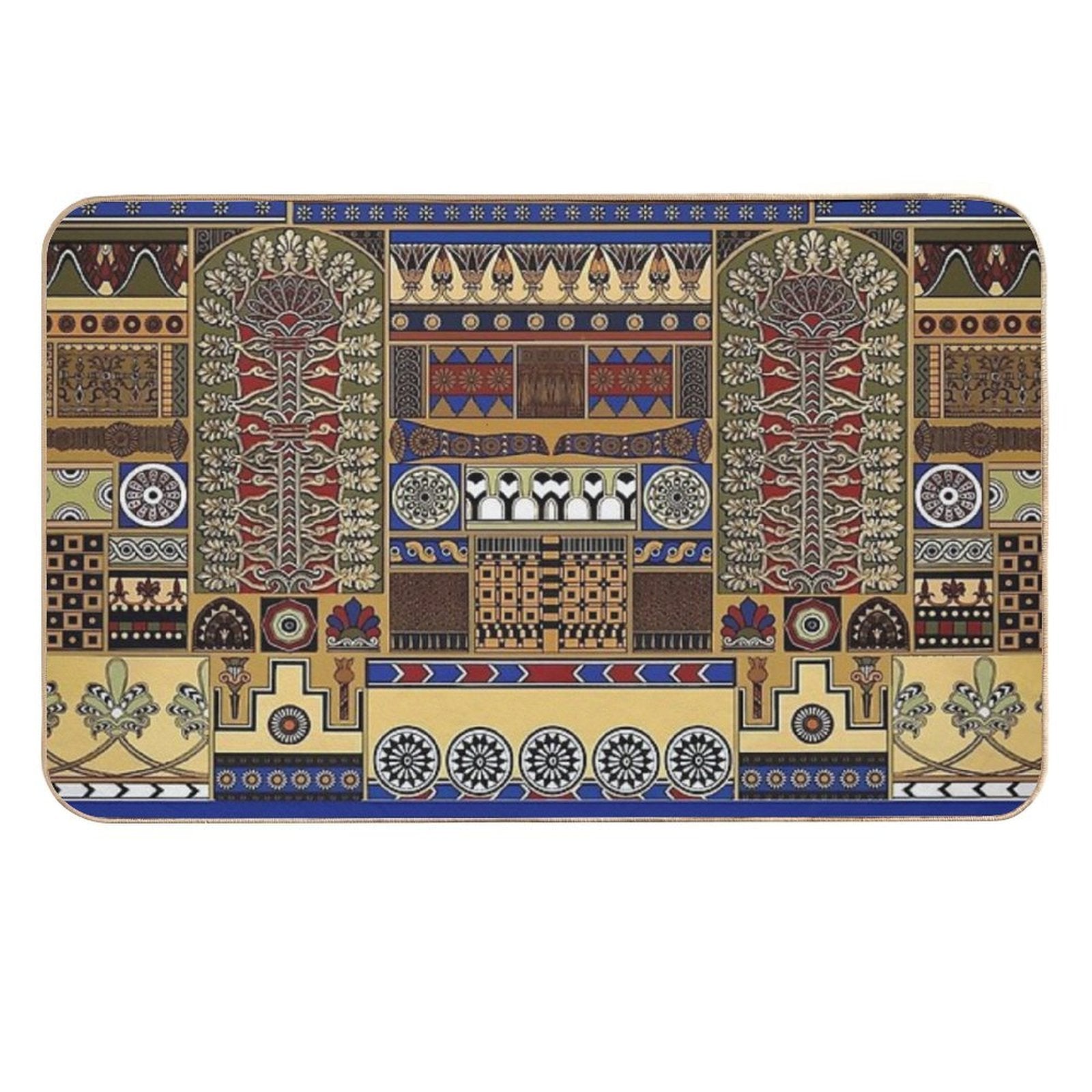 Ancient Assyrian Art  Slip-Resistant Bath Mat