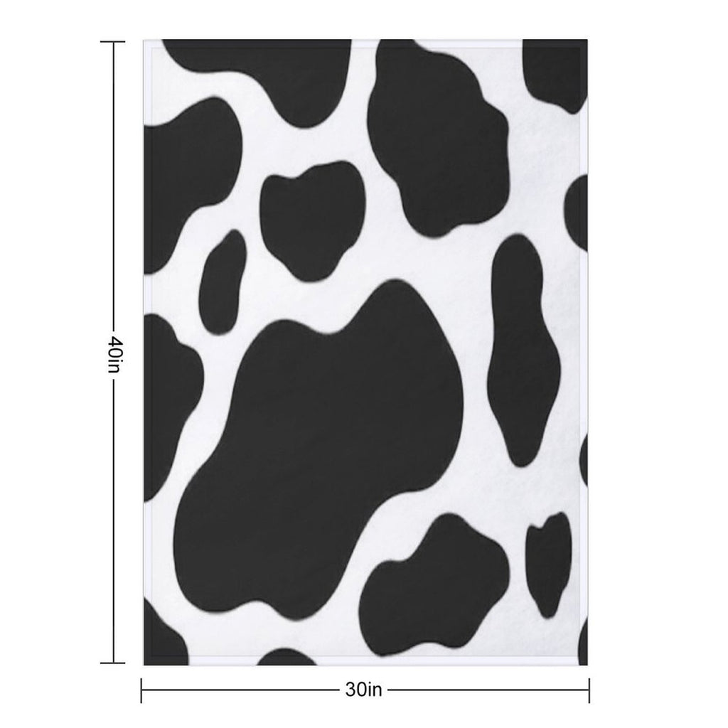 Cow Print Comfort Throw Blanket