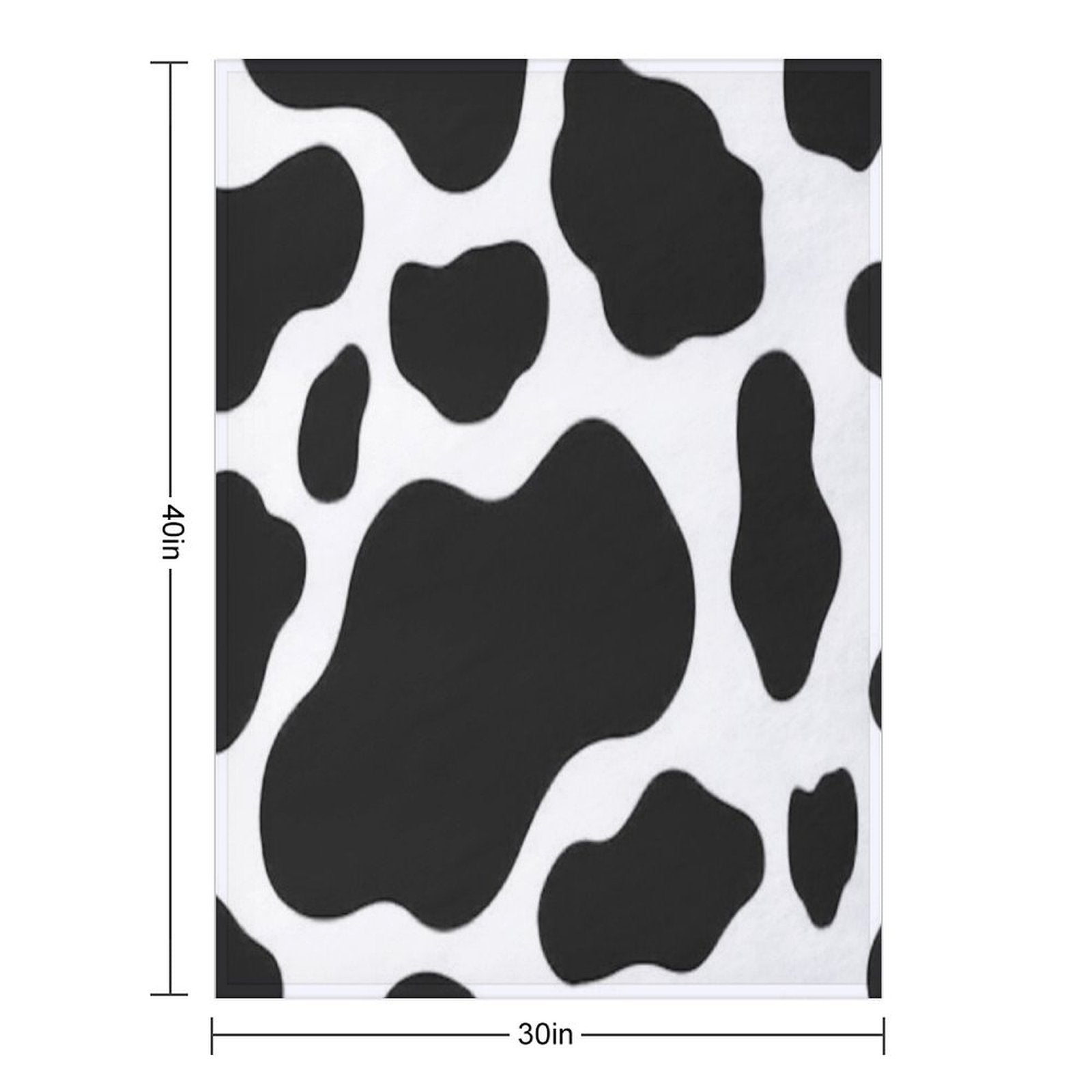 Cow Print Comfort Throw Blanket