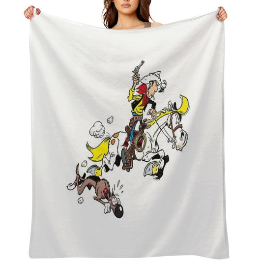 Lucky Luke Quick-dry Throw Blanket