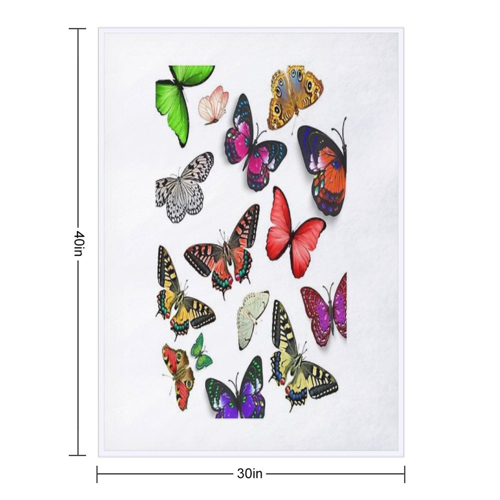 Mix Butterflies Versatility Throw Blanket