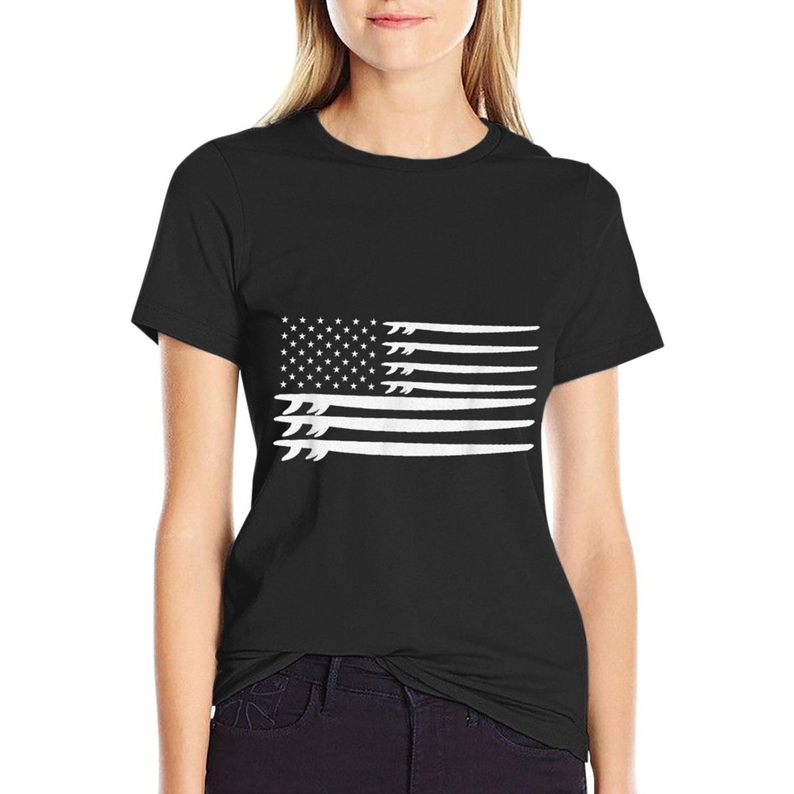 Surfer American Surfboard  Classic T-Shirt