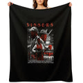 Sinners Retro Posterart Premium Throw Blanket