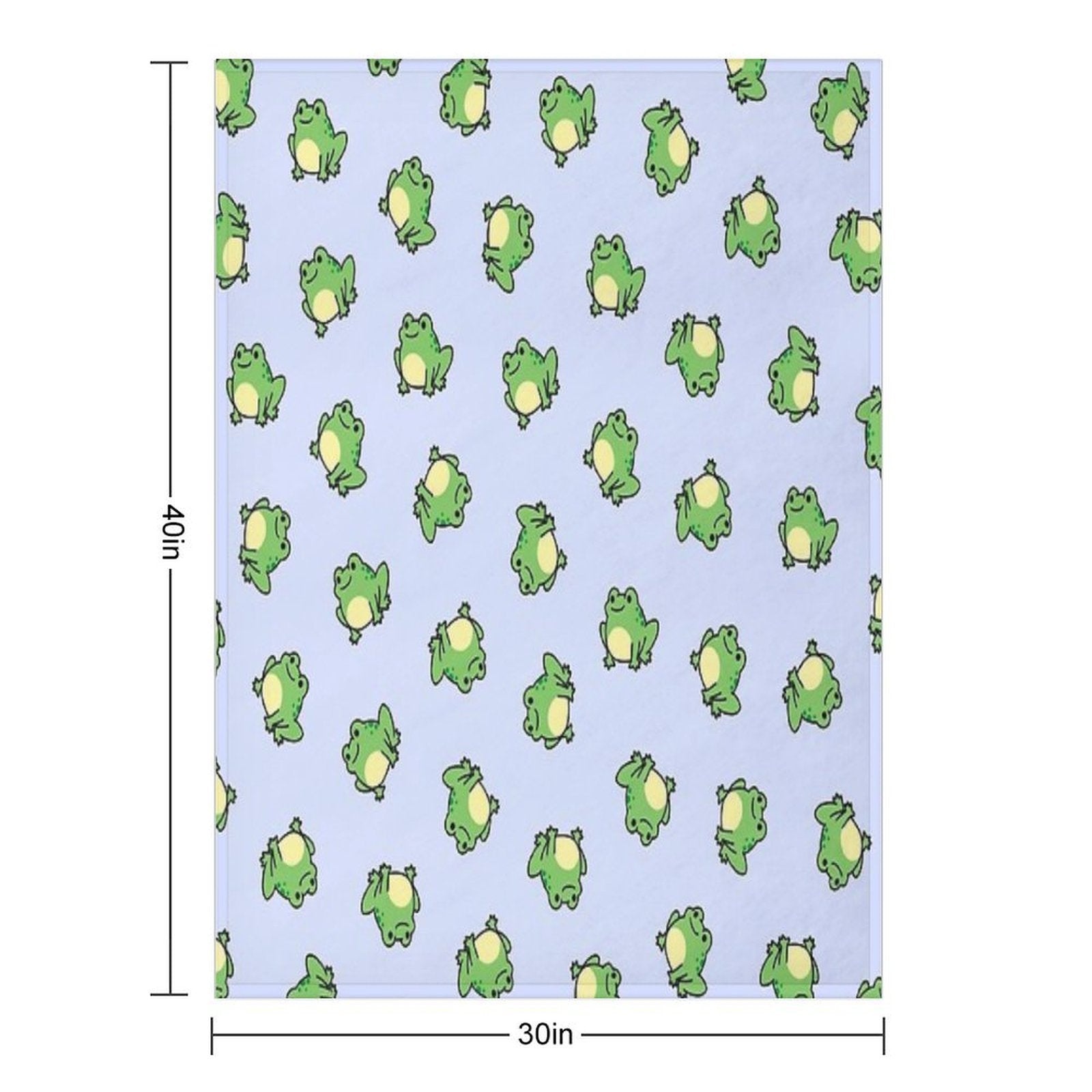 Frog Plush Throw Blanket