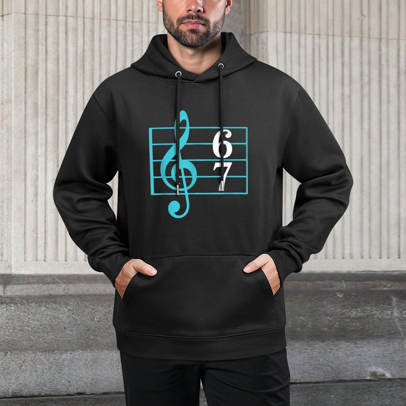 67 Music Meme Slang Six Seven Music Teacher Funny Musician Breathable Fabric Hoodie