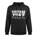Vintage 1969 Mostly Original Parts Distressed 50th Birthday Kangaroo Pocket Hoodie