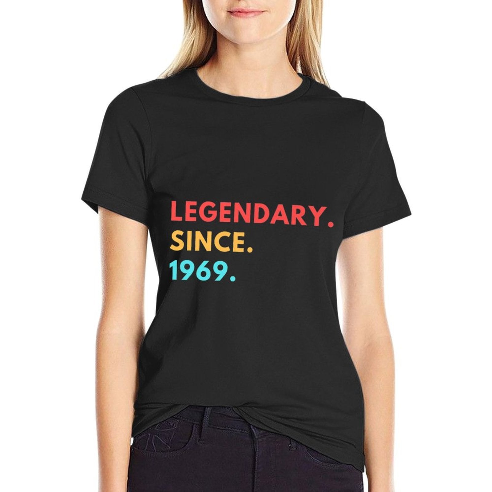 Funny Gift 50th Birthday For Men Women Legendary Since 1969 Premium  Polyester Blend T-Shirt