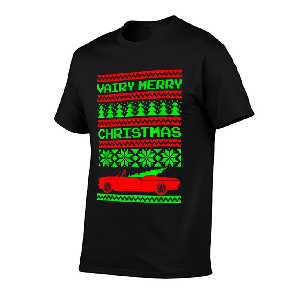 Christmas Corvair Convertible 1962 1963 1964 Early Model  Easy-care T-Shirt