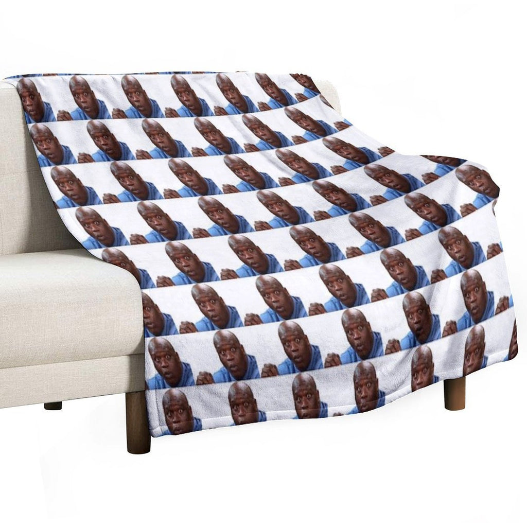 Surprised Shaq Hd Multi-functional Throw Blanket