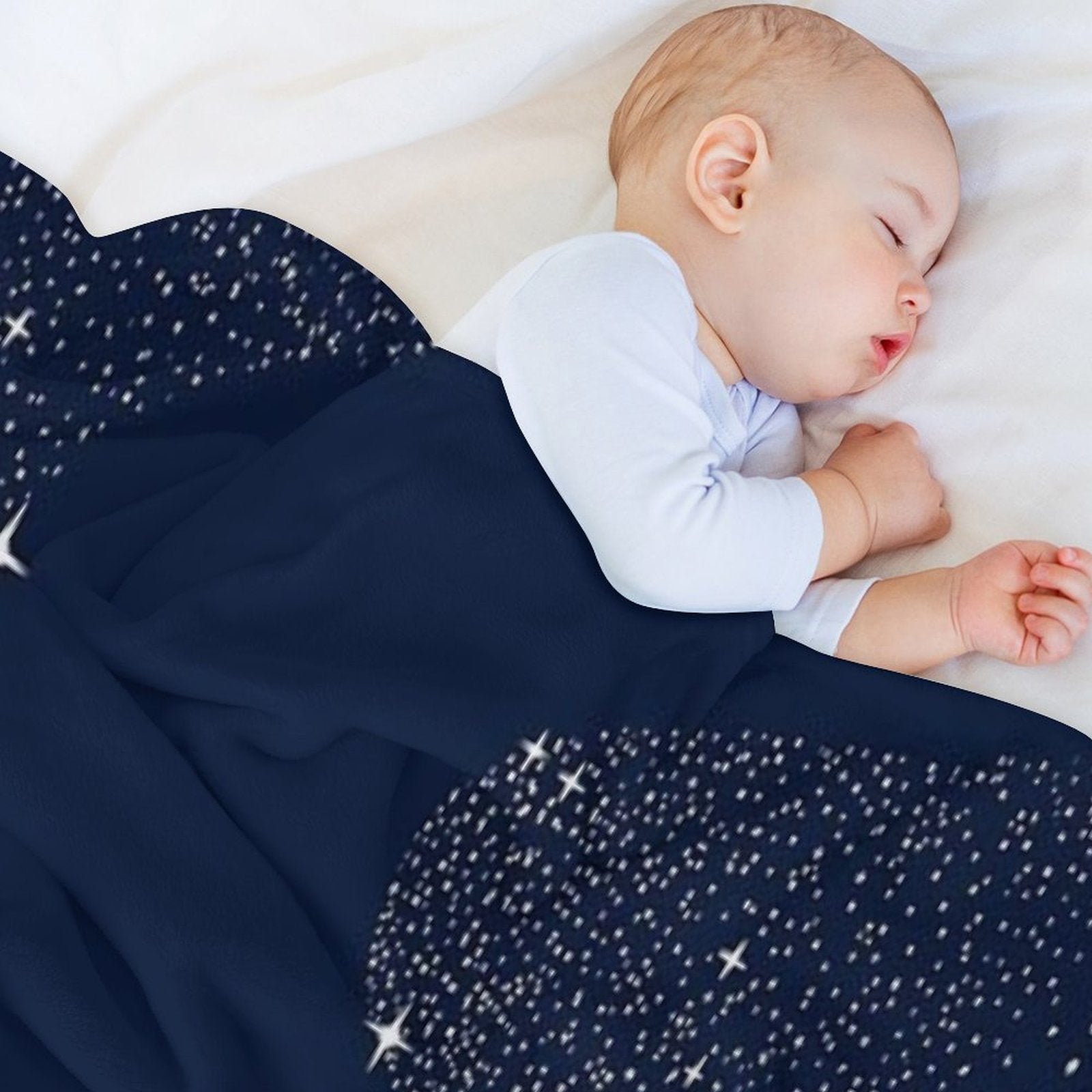Starry Shark Quick-dry Throw Blanket
