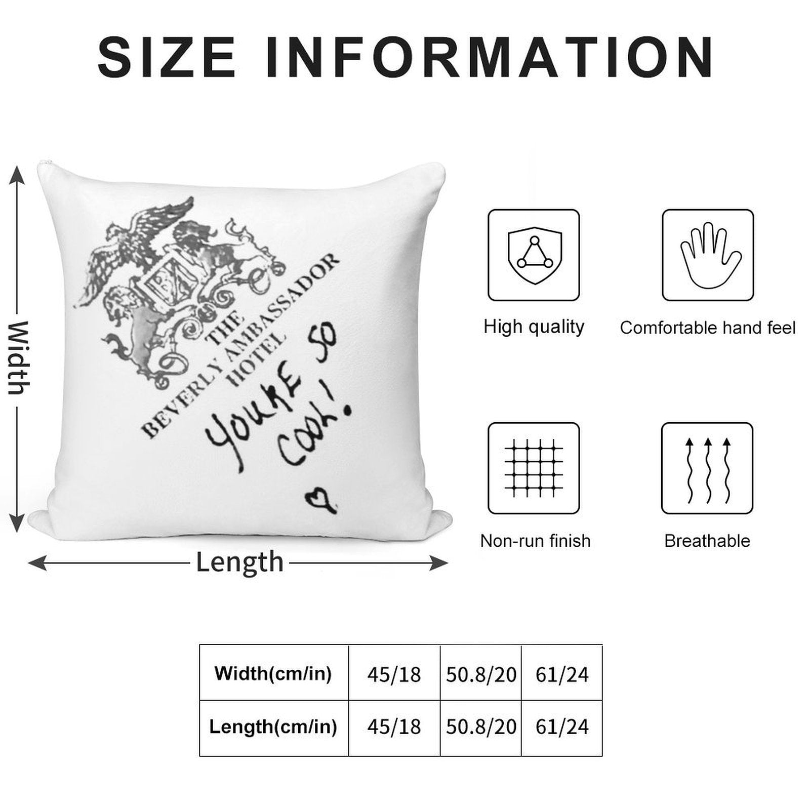 You're So Cool! Soft Skin-Friendly Throw Pillow