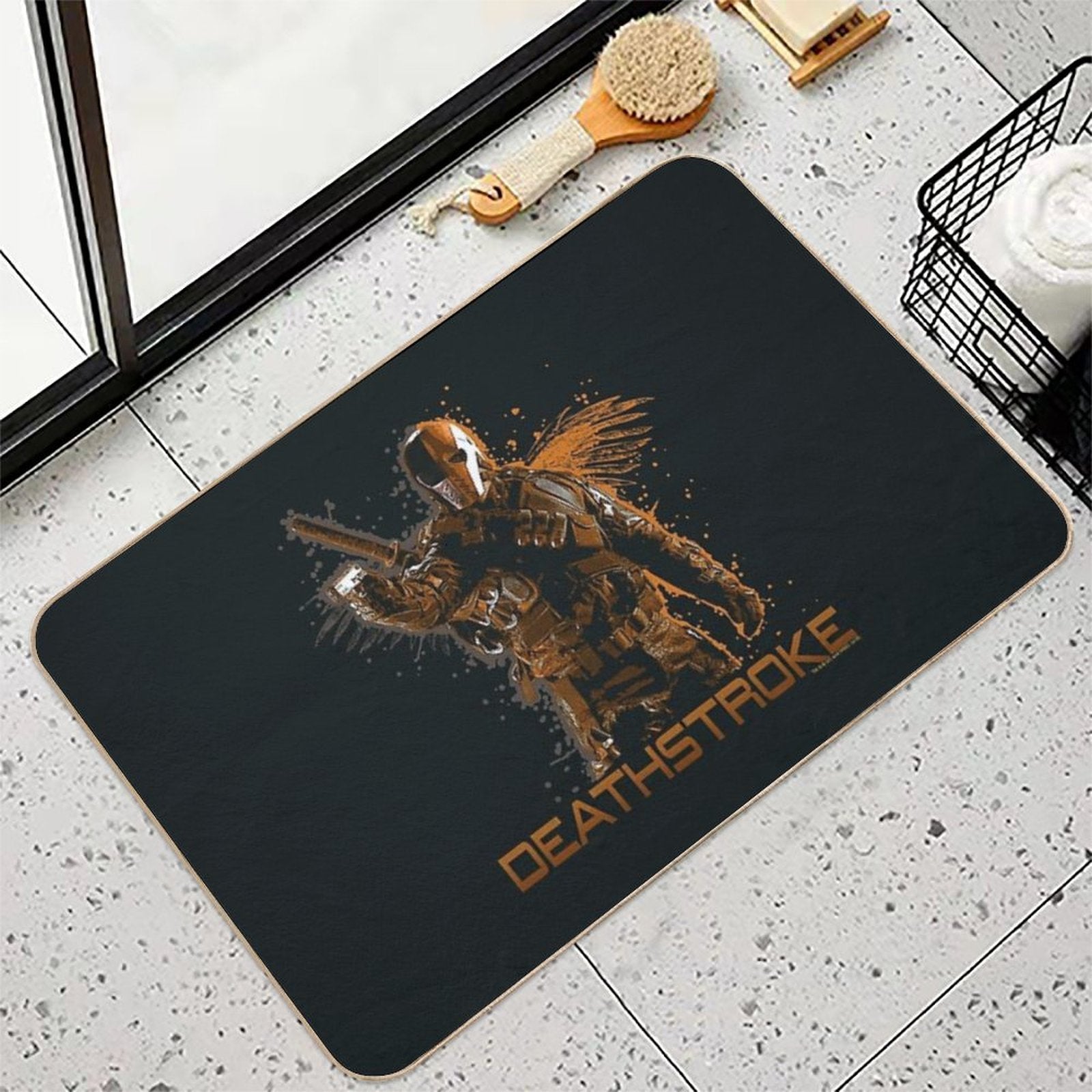 ARW128_Arrow Deathstroke  Absorbent Bath Mat