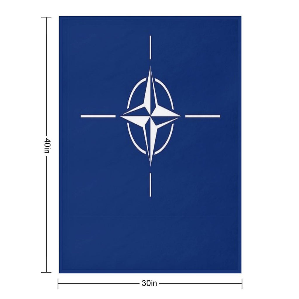 NATO Flag Stickers, Gifts And Products Comfort Throw Blanket
