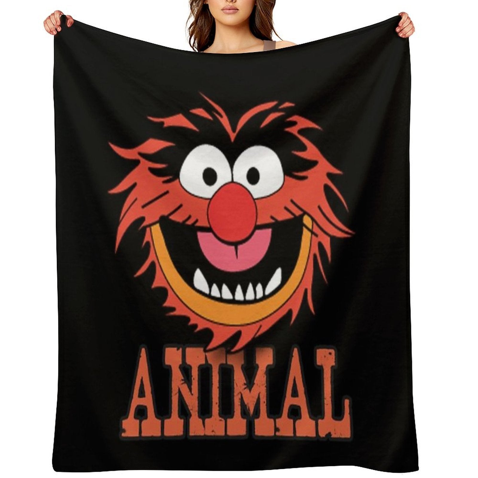 RETRO ANIMAL SHOW Durable Throw Blanket