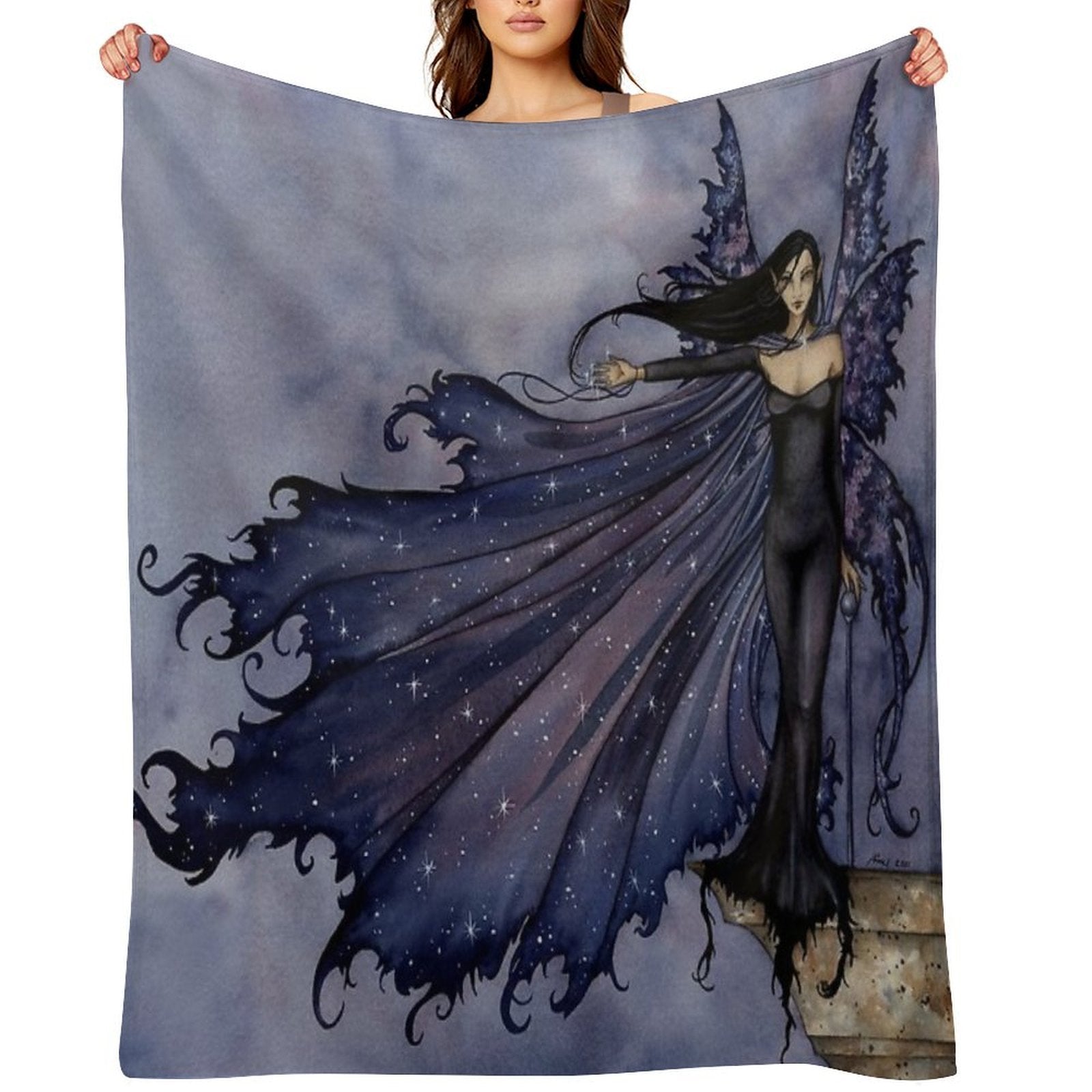 Cloak Of Stars Easy Care Throw Blanket