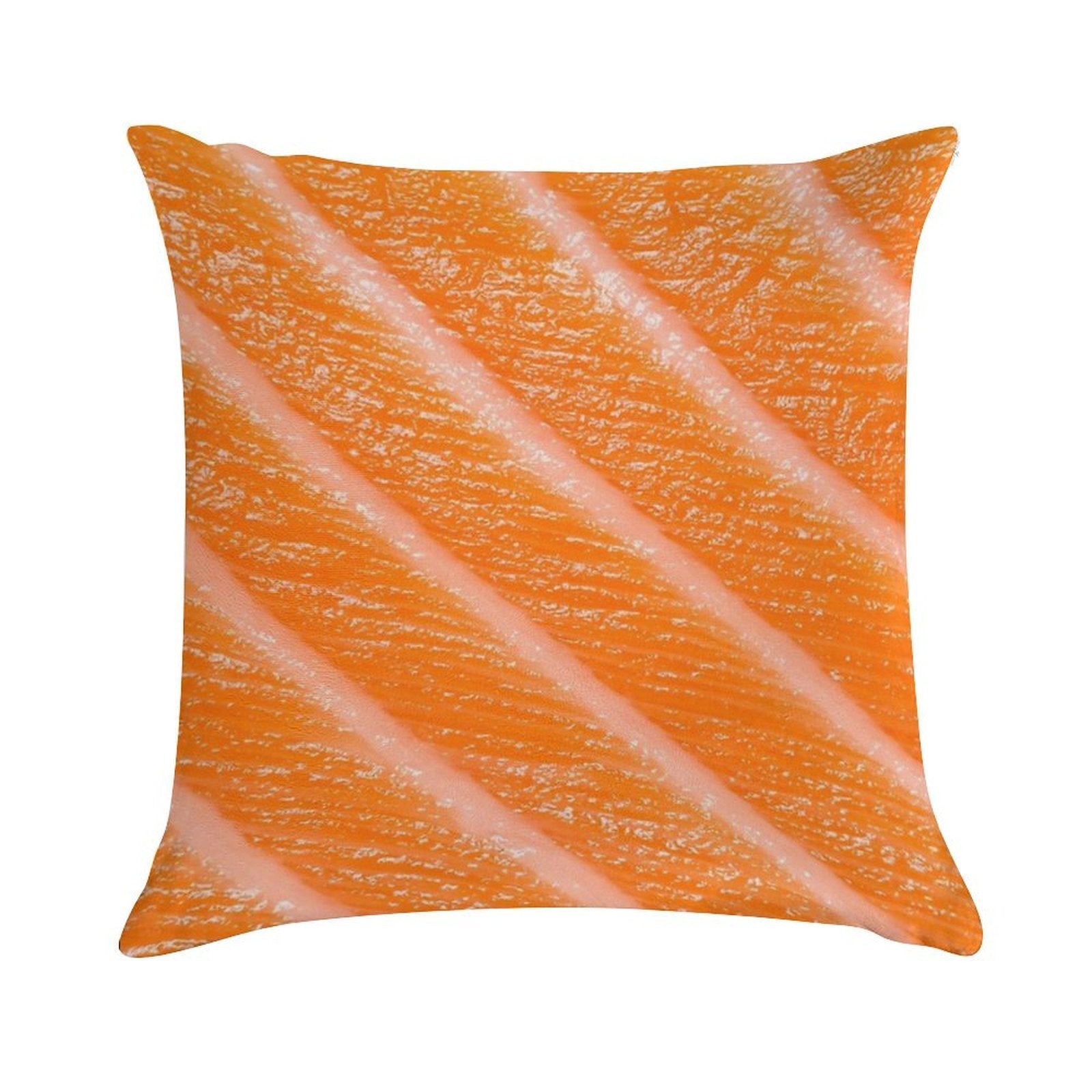 Salmon Sushi  Sashimi Soft Shrink-Resistant Throw Pillow