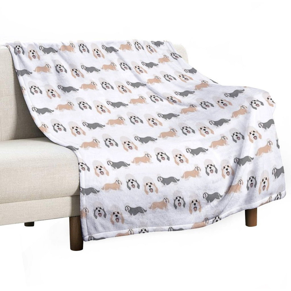 Dandie Dinmont Terrier Dogs Versatility Throw Blanket