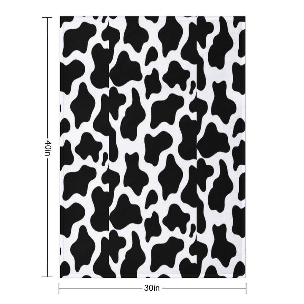 Cow Shrink-resistant Throw Blanket