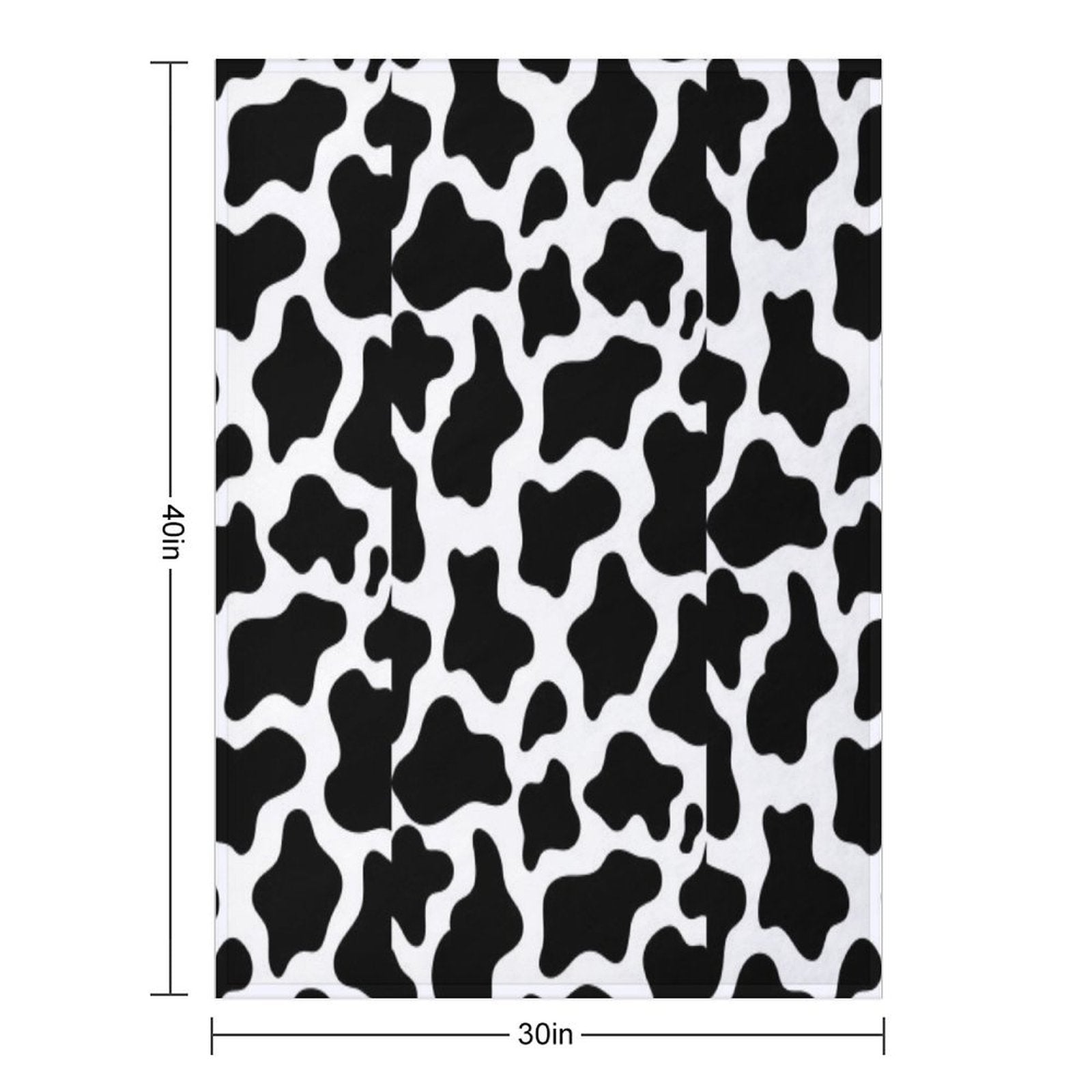 Cow Shrink-resistant Throw Blanket
