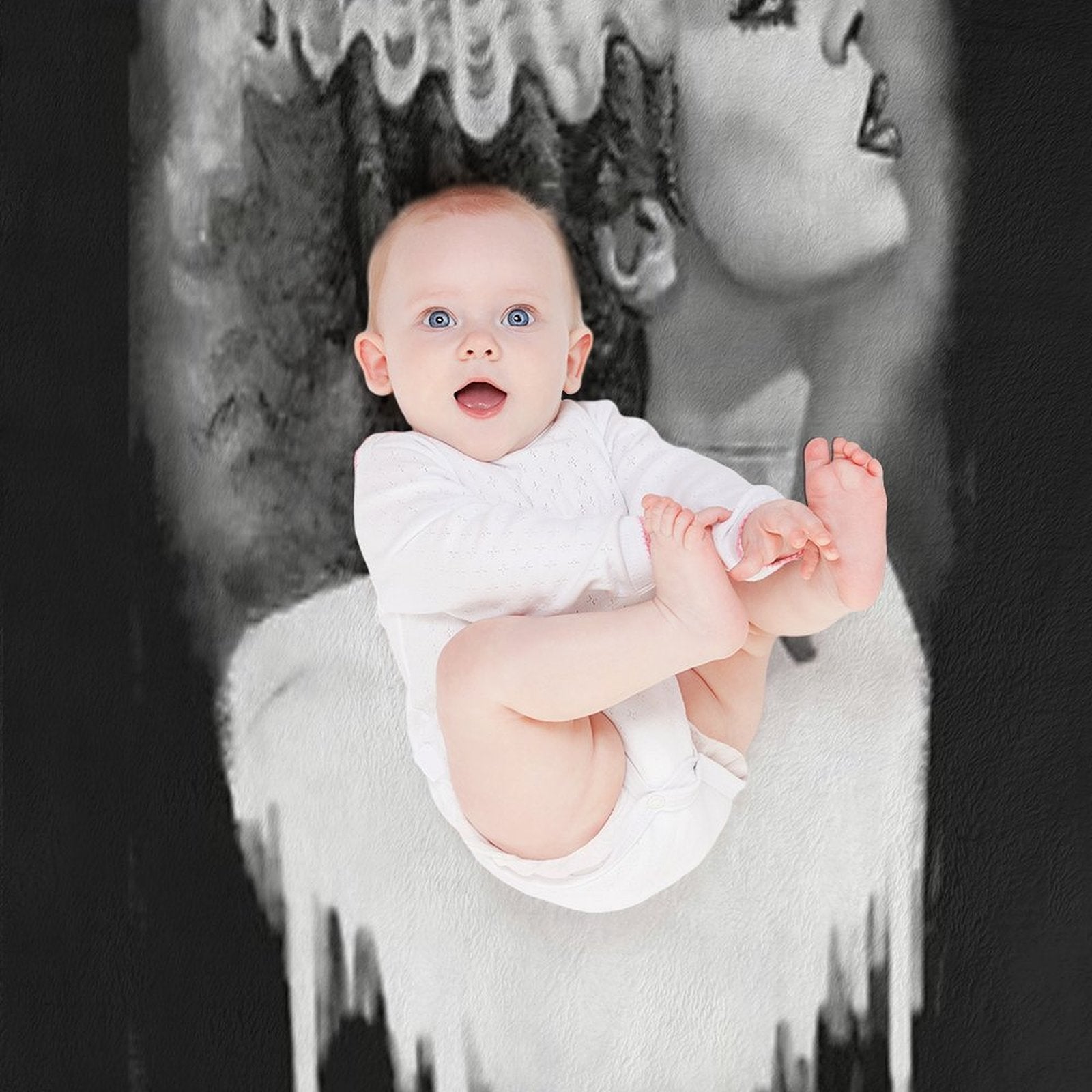 Bride of Frankenstein Travel-friendly Throw Blanket